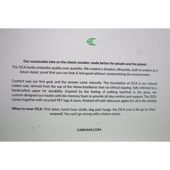 Cariuma Women's Sz 10 Men's Sz 8.5 Shadow Blue OCA Low Canvas Sneakers Shoes - Picture 3 of 15